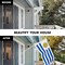 G128 Combo Pack: 6 Feet Tangle Free Spinning Flagpole (White) Uruguay Uruguay Flag 3x5 ft Printed 150D Brass Grommets (Flag Included) Aluminum Flag Pole